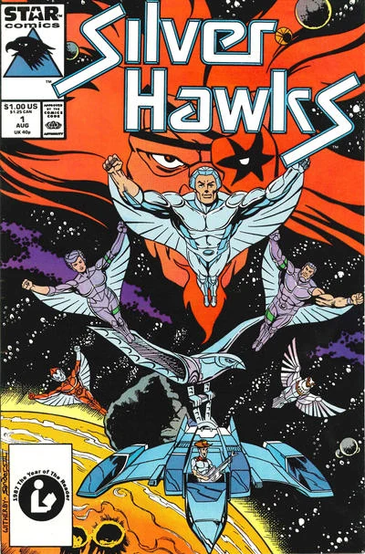 SilverHawks #1 cover, August 1987