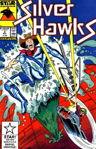 SilverHawks #3 cover, December 1987