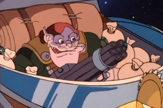 The Six-Barrel Blaster in the 1986 SilverHawks series