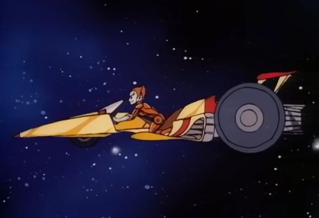 The Space Racer in the 1986 SilverHawks series
