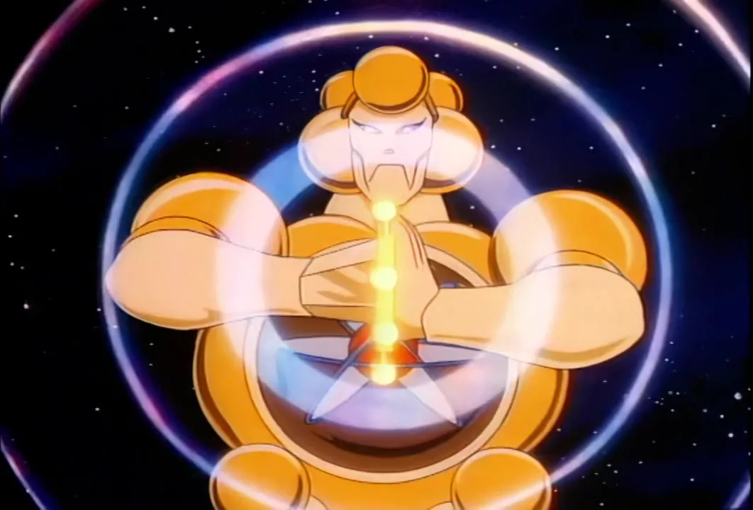 Mo-Lec-U-Lar gathers a string of glowing energy between his hands.