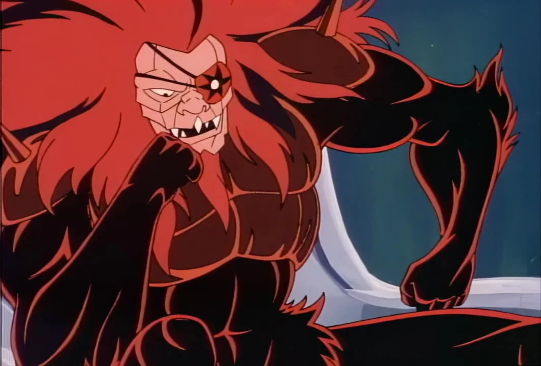 Mon*Star sits chin in hand in the episode's first scene, before the action cuts to Hawk Haven.