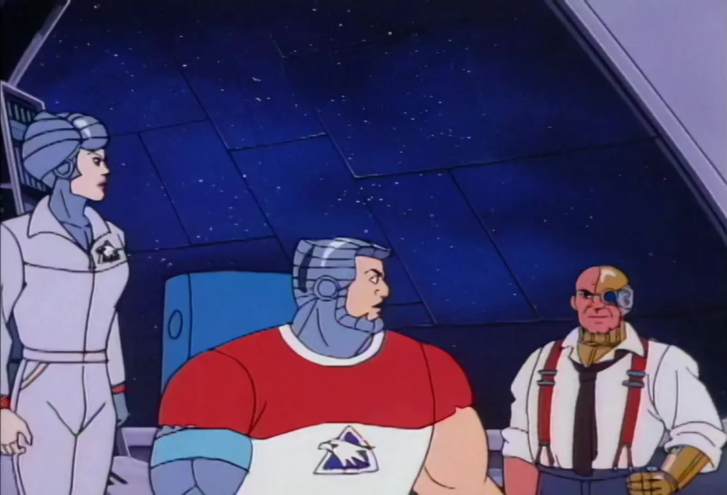 Steelheart and Steelwill face Commander Stargazer at Hawk Haven while the cosmic hurricane is tracked.